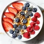 High Protein Berry Yogurt Bowl