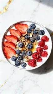 High Protein Berry Yogurt Bowl