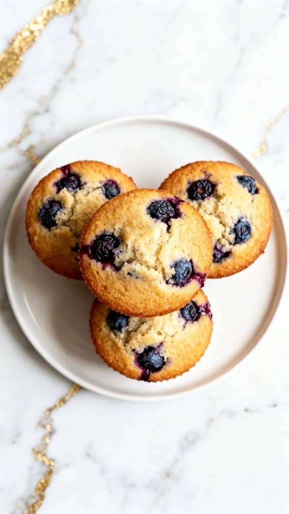 High Protein Cottage Cheese Blueberry Muffins