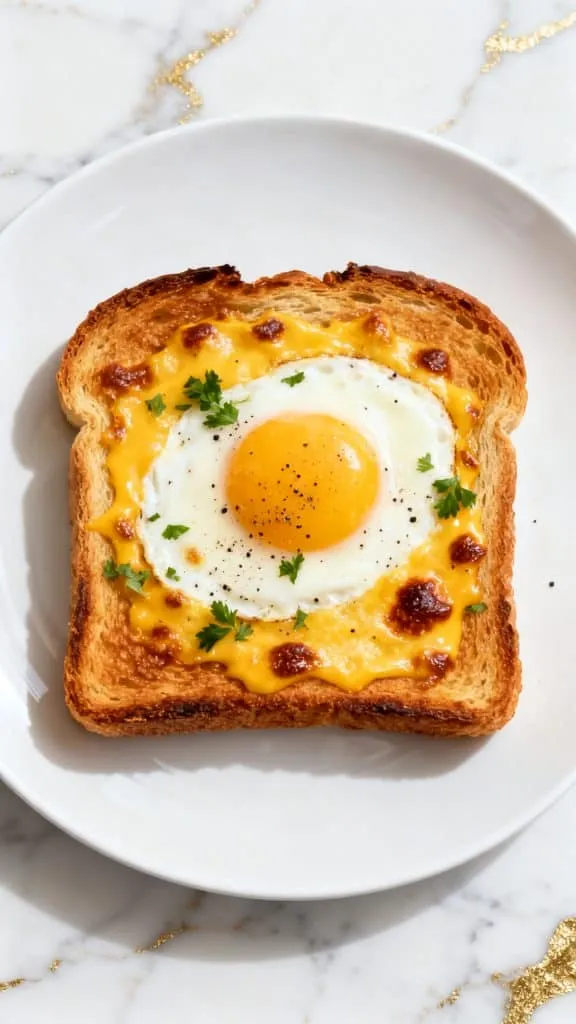 Air Fryer Egg and Cheese Toast