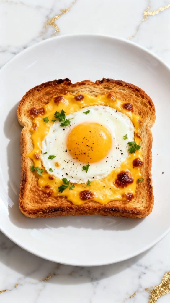 Air Fryer Egg and Cheese Toast