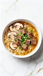 Slow Cooker Garlic Butter Steak Ramen