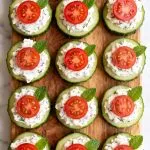 Cucumber Cottage Cheese Bites