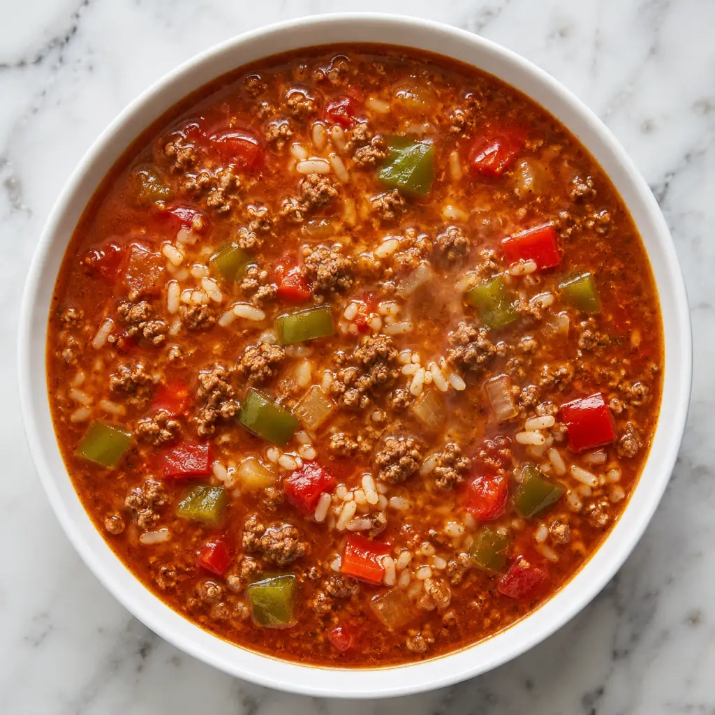 Crockpot Stuffed Pepper Soup