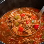 Crockpot Stuffed Pepper Soup