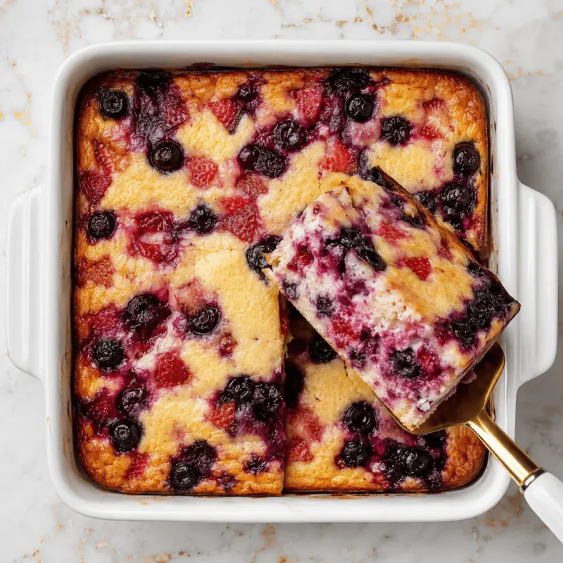 Cottage Cheese Berry Protein Bake