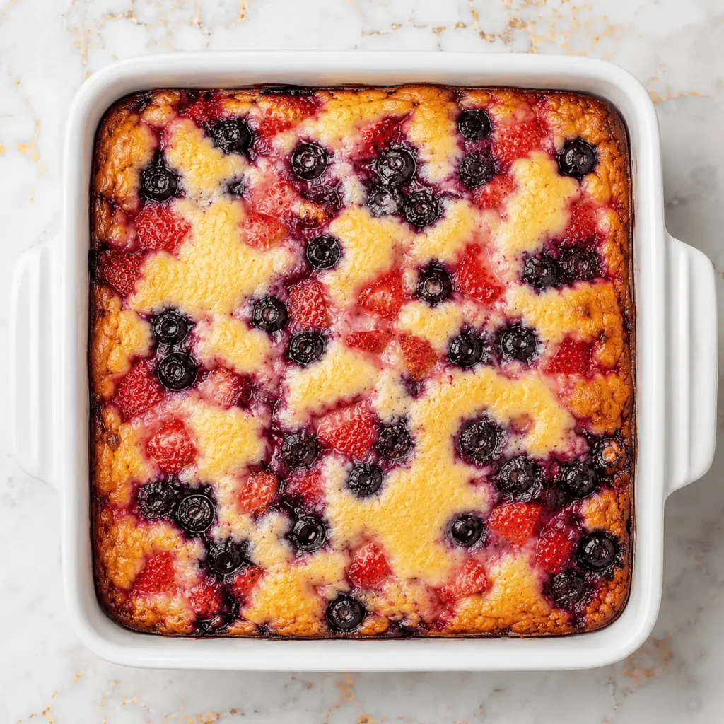 Cottage Cheese Berry Protein Bake