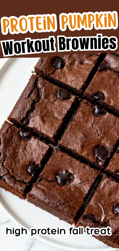 Protein Pumpkin Workout Brownies