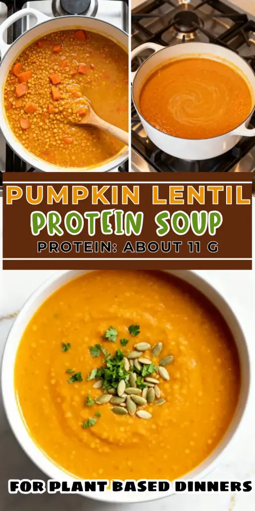 Pumpkin Lentil Protein Soup