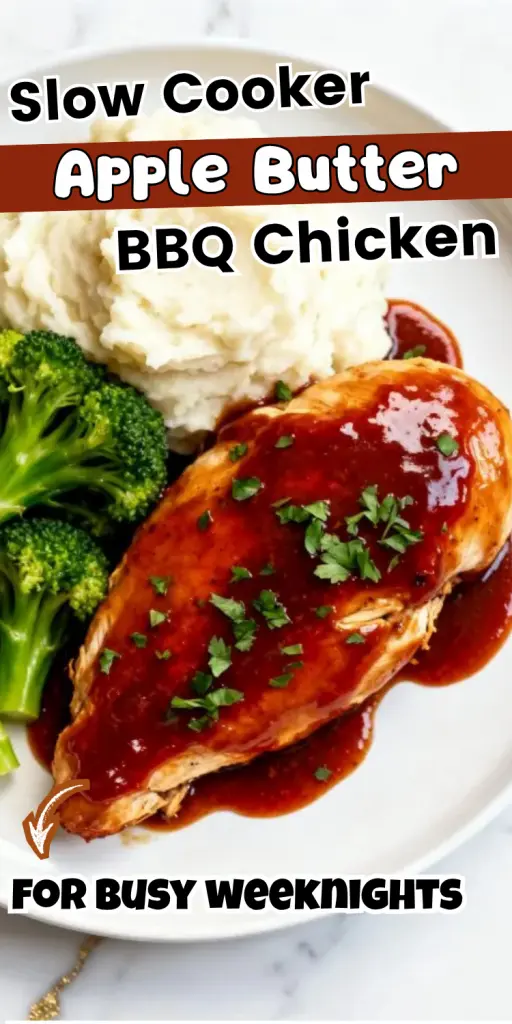 Slow Cooker Apple Butter BBQ Chicken