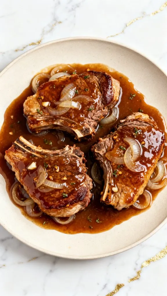 Crockpot Apple Butter Pork Chops
