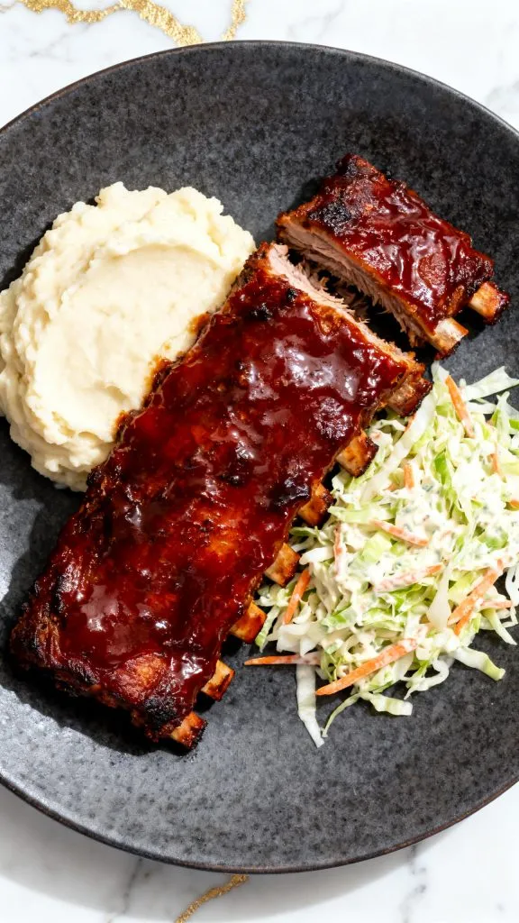 Slow Cooker Apple Butter BBQ Ribs