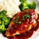 Slow Cooker Apple Butter BBQ Chicken