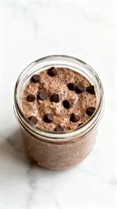 High Protein Brownie Batter Overnight Oats