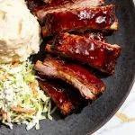 Slow Cooker Apple Butter BBQ Ribs