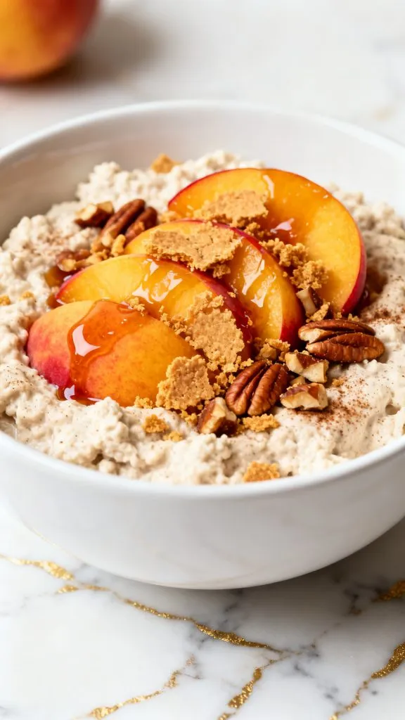 Peach Pie Cottage Cheese Bowl