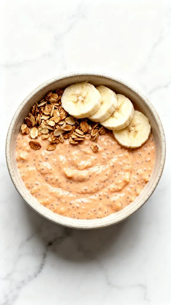 High Protein Pumpkin Cottage Cheese Overnight Oats