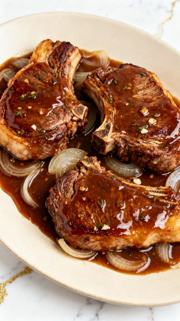 Crockpot Apple Butter Pork Chops
