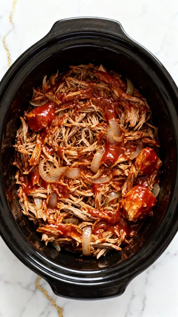Crockpot Apple Butter Pulled Pork