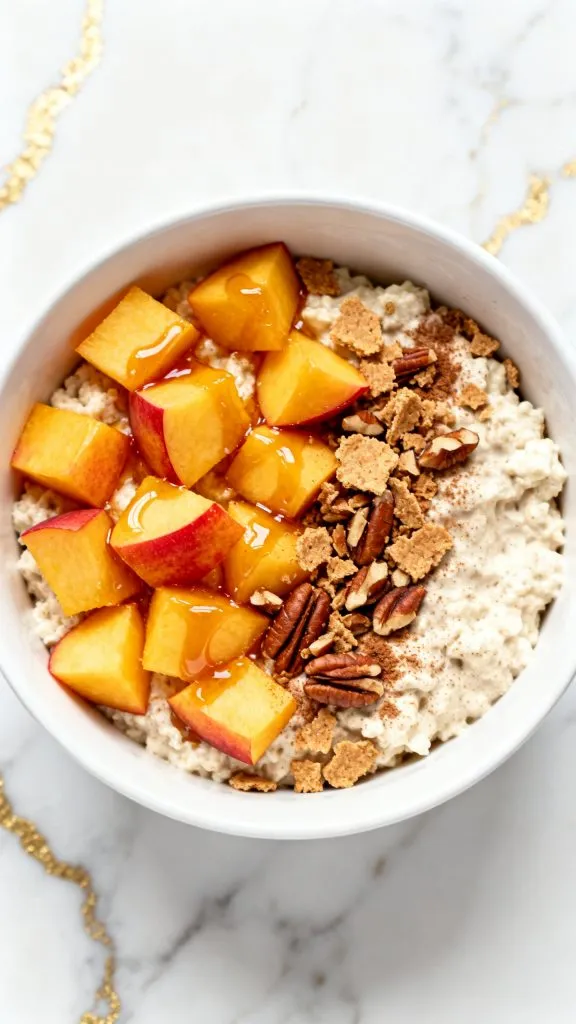 Peach Pie Cottage Cheese Bowl