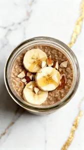High Protein Coffee Overnight Oats