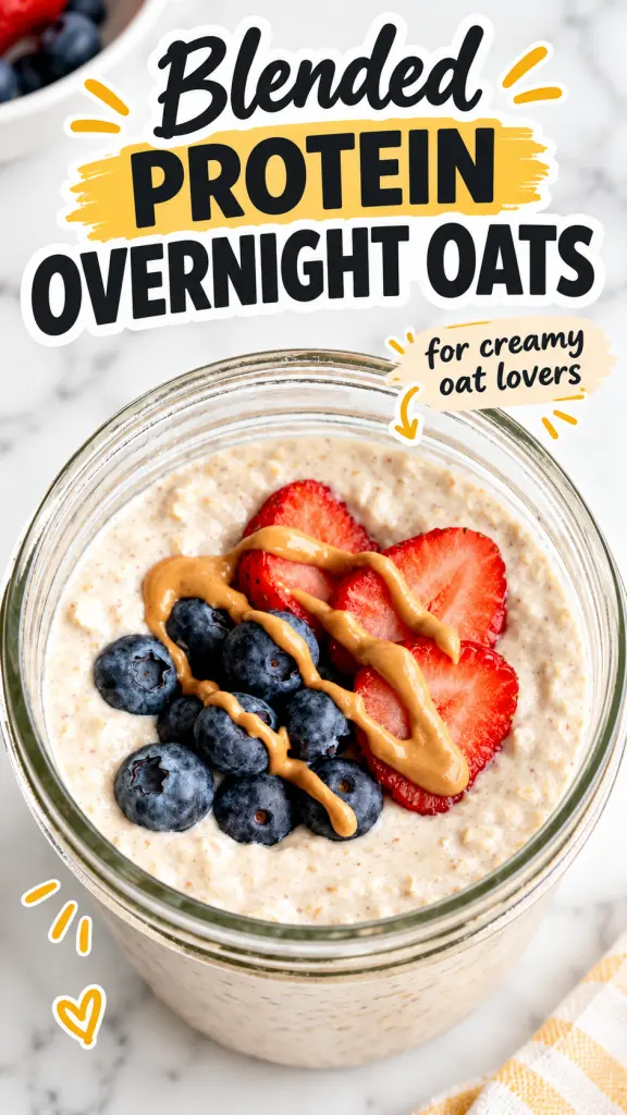 Blended Protein Overnight Oats 3