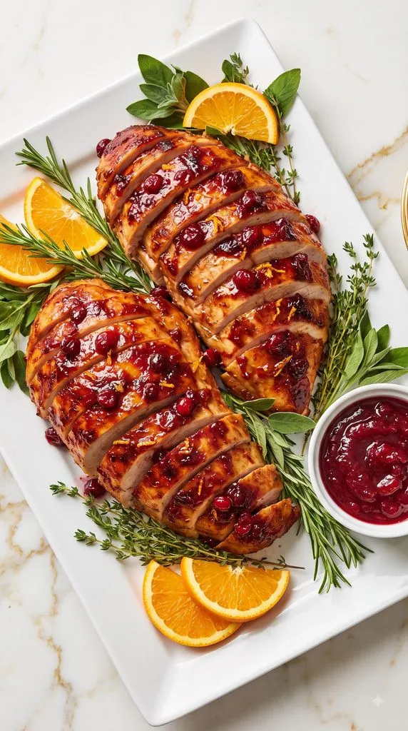 Cranberry-Orange Glazed Turkey Breast