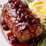 Spicy Cranberry Dijon Pork Loin Roast