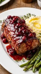 Spicy Cranberry Dijon Pork Loin Roast