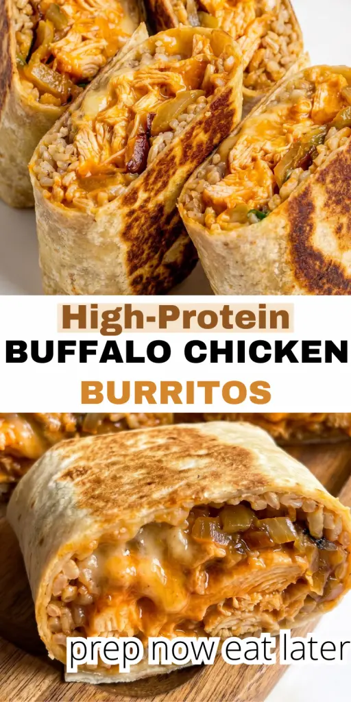 High-Protein Buffalo Chicken Burritos