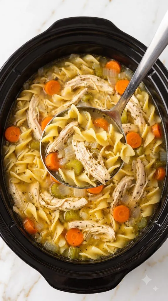 Slow Cooker Chicken Noodle Soup