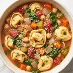 Mediterranean Tortellini Soup