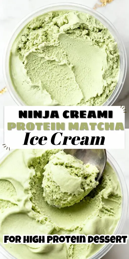 Ninja Creami Protein Matcha Ice Cream