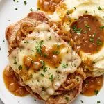 Crock Pot French Onion Pork Chops