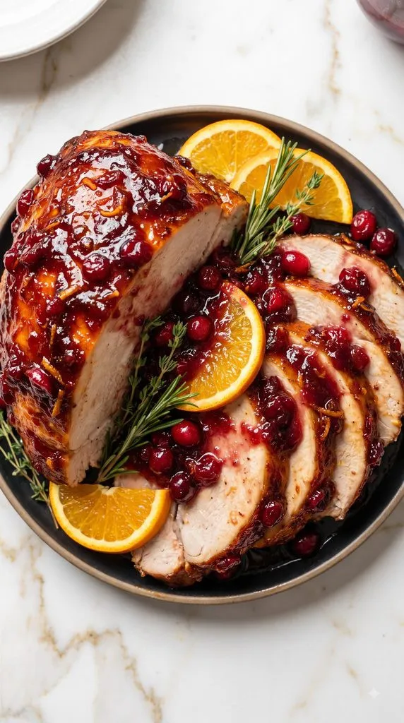 Cranberry-Orange Glazed Turkey Breast