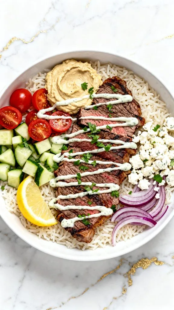 Mediterranean Steak Bowls