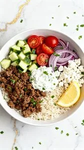 Mediterranean Lamb Bowls