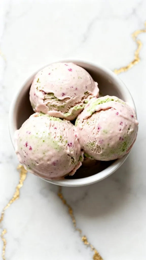 Ninja Creami Strawberry Matcha Protein Ice Cream