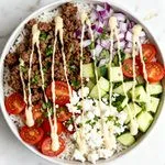 Mediterranean Ground Beef Bowls