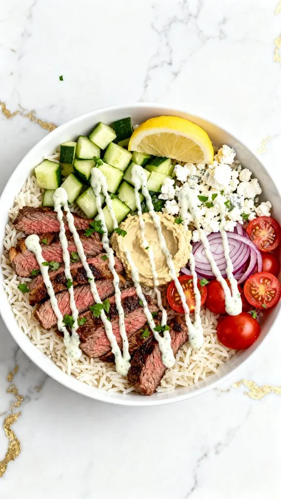 Mediterranean Steak Bowls