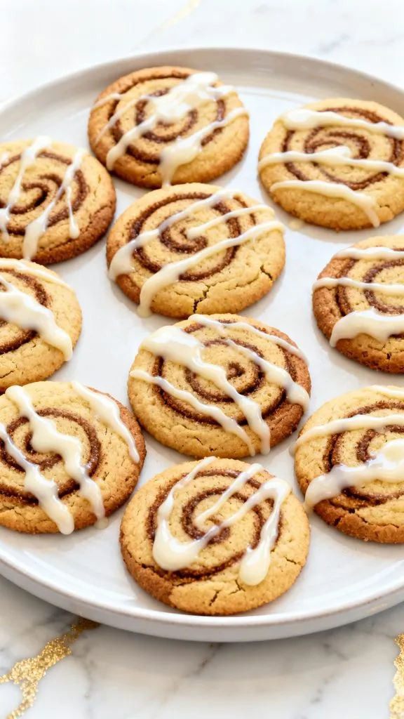 High Protein Cinnamon Roll Cookies