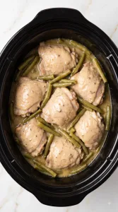 4-Ingredient Slow Cooker Chicken and Green Beans