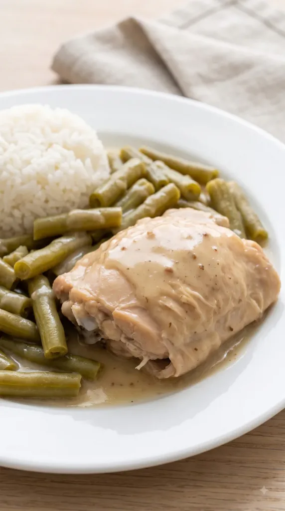 Why this 4-Ingredient Slow Cooker Chicken and Green Beans works