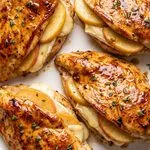 Maple Glazed Apple and Brie Stuffed Chicken