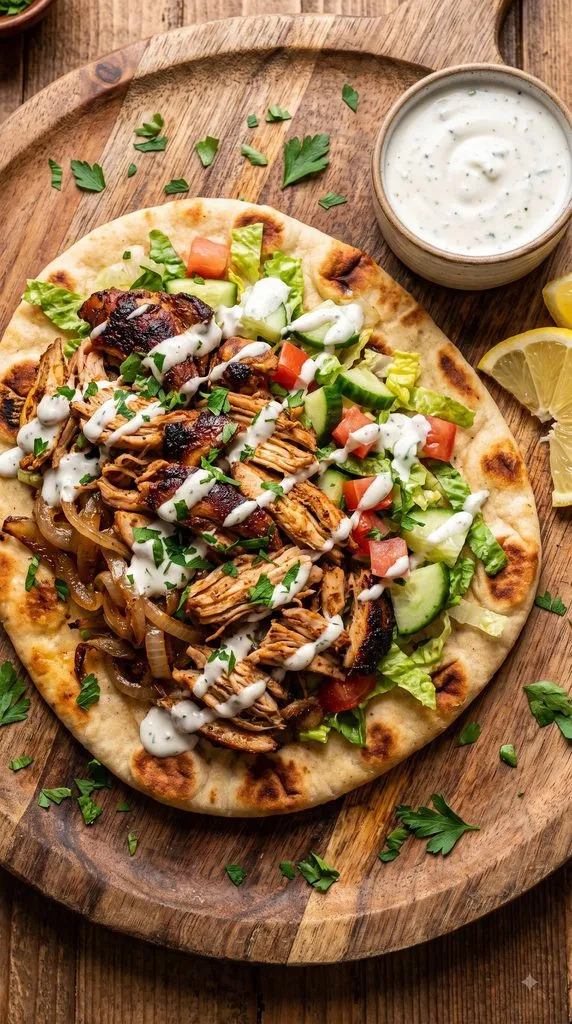 Slow Cooker Chicken Shawarma
