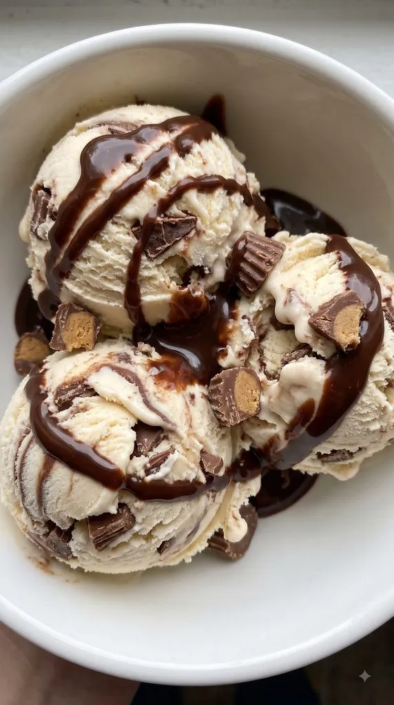 Ninja Creami Moose Tracks Protein Ice Cream