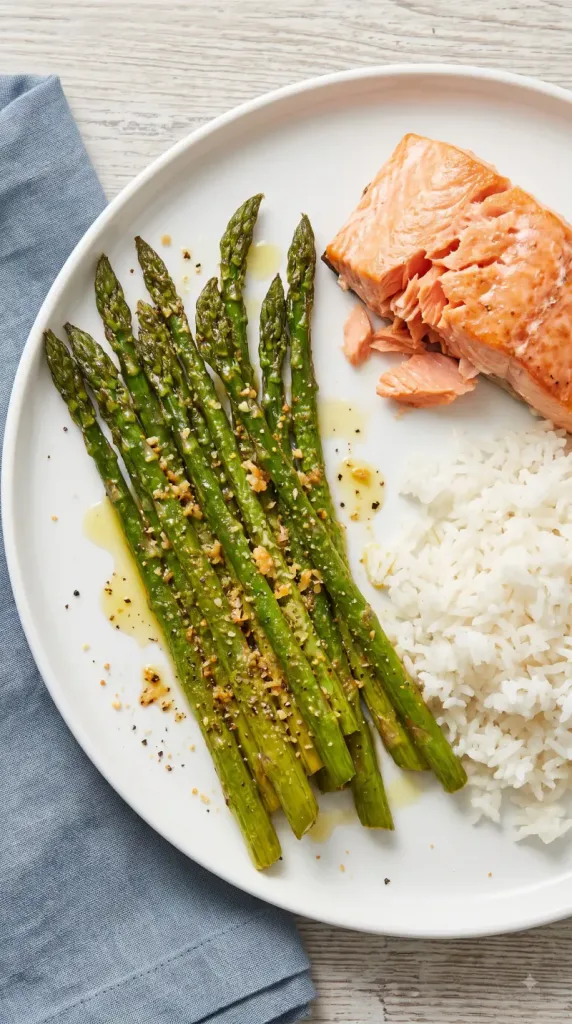 Air Fried Asparagus with Parmesan