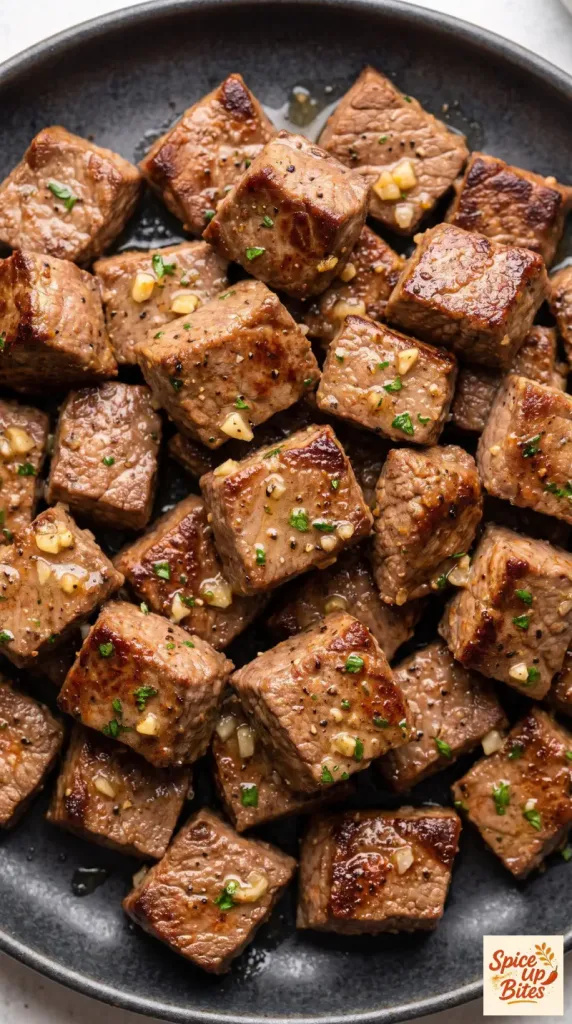 Air Fryer Garlic Butter Steak Bites