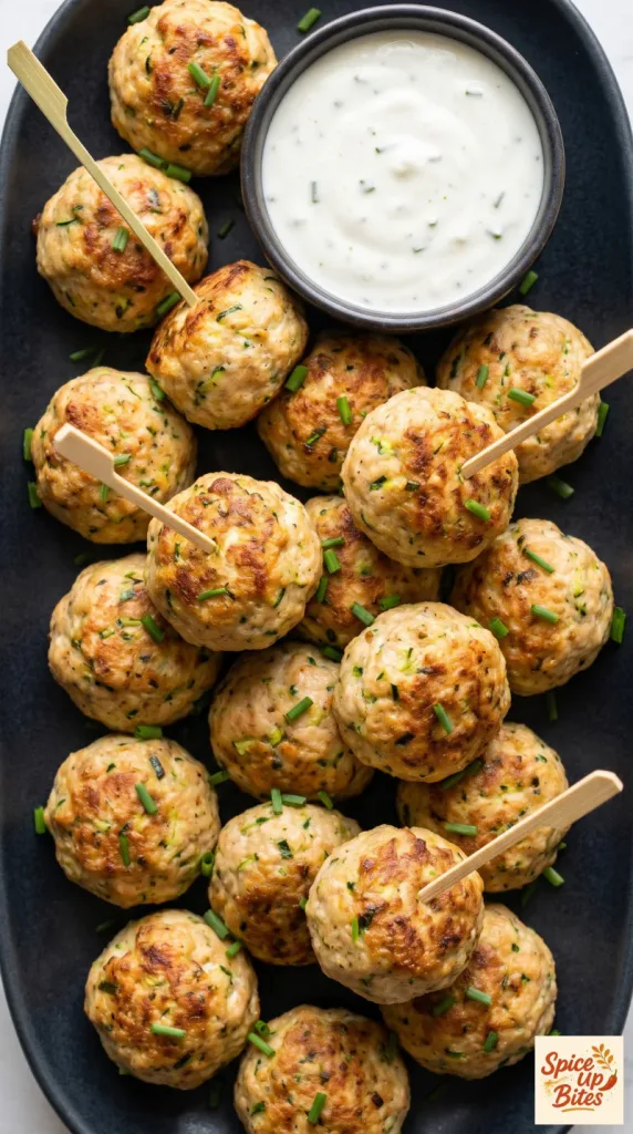 Air Fryer Turkey Zucchini Meatballs