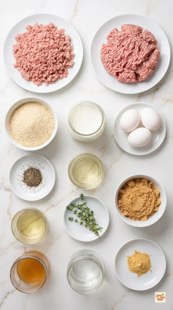 Ingredients for Amish Ham Loaf